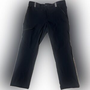 Columbia Omni-Shield Water Resistant Black Snow Pants 38x32 Elastic Waist Ski